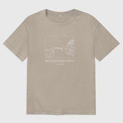 Мужская футболка оверсайз BOULEVARD DEPO OLD BLOOD