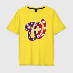 Футболка оверсайз мужская Washington Nationals - baseball team, цвет: желтый