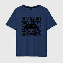 Мужская футболка оверсайз QR-Monster