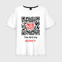 Мужская футболка оверсайз QR-Love