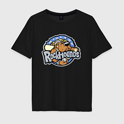 Футболка оверсайз мужская Midland Rockhounds - baseball team, цвет: черный