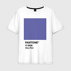 Мужская футболка оверсайз Цвет Pantone 2022 года - Very Peri