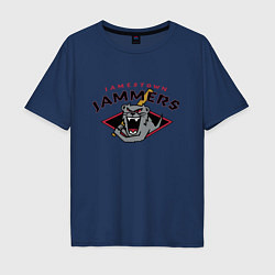 Мужская футболка оверсайз Jamestown Jammers - baseball team