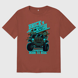 Мужская футболка оверсайз Авто чемпион дорог