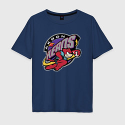 Футболка оверсайз мужская Akron Aeros - baseball team, цвет: тёмно-синий