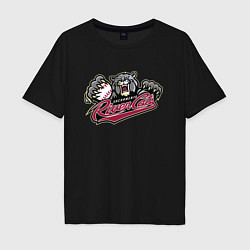 Футболка оверсайз мужская Sacramento River Cats - baseball team, цвет: черный