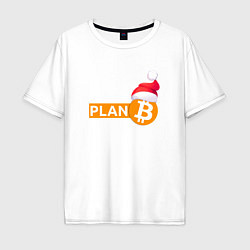 Мужская футболка оверсайз Bitcoin new year