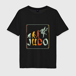 Футболка оверсайз мужская Judo Warriors, цвет: черный