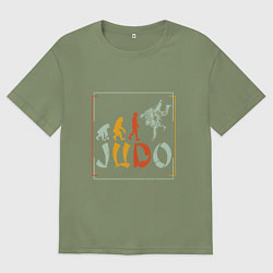 Мужская футболка оверсайз Judo Warriors