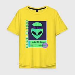 Футболка оверсайз мужская GONE FLUDD UFO, цвет: желтый