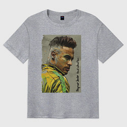 Футболка оверсайз мужская Neymar Junior - Brazil national team, цвет: меланж