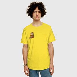 Футболка оверсайз мужская Chipmunk Dale, цвет: желтый — фото 2