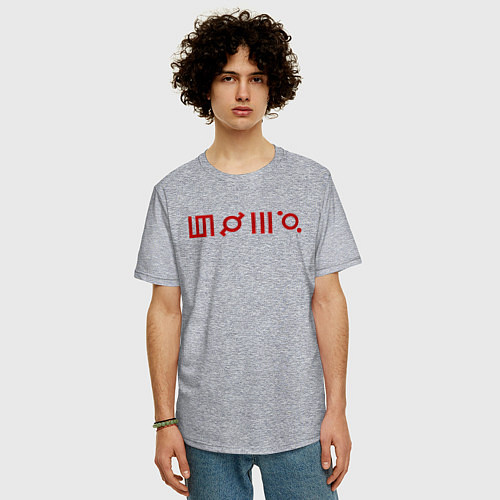 Мужская футболка оверсайз 30 Seconds to Mars: Градиент / Меланж – фото 3