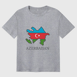 Мужская футболка оверсайз Map Azerbaijan