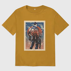 Мужская футболка оверсайз Yoru art