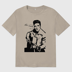 Футболка оверсайз мужская Elvis, цвет: миндальный