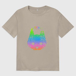 Футболка оверсайз мужская Stray: Gradient, цвет: миндальный