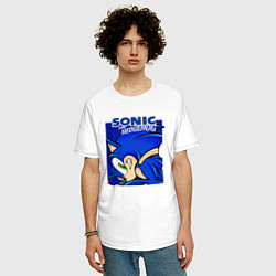 Футболка оверсайз мужская Sonic Adventure Sonic, цвет: белый — фото 2
