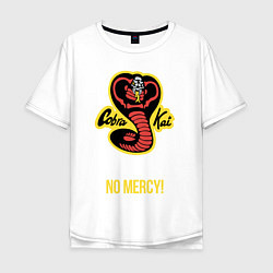 Футболка оверсайз мужская Cobra Kai No mercy!, цвет: белый