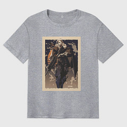 Мужская футболка оверсайз Sova арт