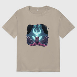 Футболка оверсайз мужская Террорблэйд арт, цвет: миндальный