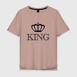 Мужская футболка оверсайз KING Парные Король