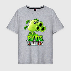 Футболка оверсайз мужская Plants vs Zombies Тристрел, цвет: меланж