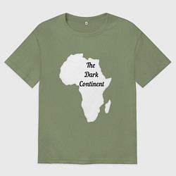 Мужская футболка оверсайз The Dark Continent Африка