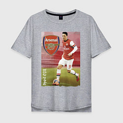 Футболка оверсайз мужская Arsenal, Mesut Ozil, цвет: меланж