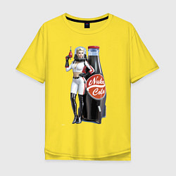Футболка оверсайз мужская Nuka Cola Fallout Hero, цвет: желтый