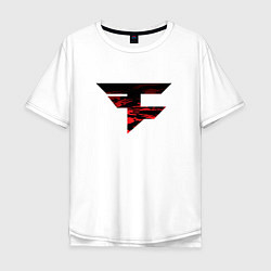 Футболка оверсайз мужская Faze Clan 202223, цвет: белый