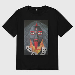 Футболка оверсайз мужская Богиня Кали, цвет: черный
