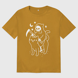 Мужская футболка оверсайз ВСАДНИК КОТОПОКАЛИПСИСА