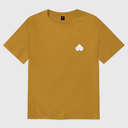 Футболка оверсайз мужская Душа Монстра, цвет: горчичный