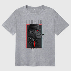 Мужская футболка оверсайз Обезьяна мафиози