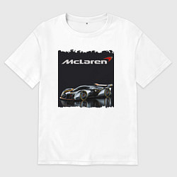 Футболка оверсайз мужская McLaren Concept, цвет: белый