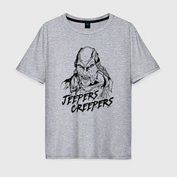 Мужская футболка оверсайз Line Jeepers Creepers