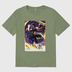 Футболка оверсайз мужская Фрей в деле, цвет: авокадо