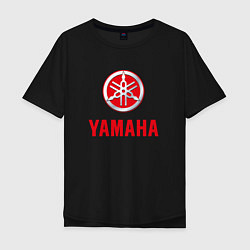 Мужская футболка оверсайз Yamaha Логотип Ямаха