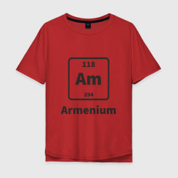 Футболка оверсайз мужская Armenium, цвет: красный