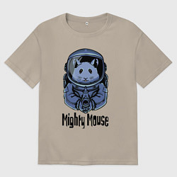 Мужская футболка оверсайз Могучий мышонок