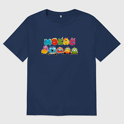 Мужская футболка оверсайз Машинки Мокас Все машинки