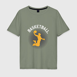 Мужская футболка оверсайз Basketball Dunk