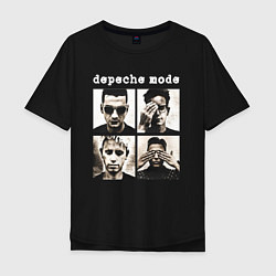 Футболка оверсайз мужская DEPECHE MODE ДЕПЕШ МОД, цвет: черный