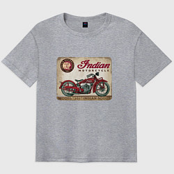 Футболка оверсайз мужская Indian motorcycle 1901, цвет: меланж