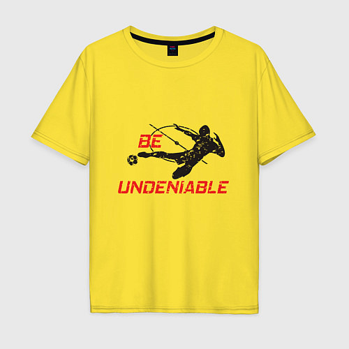 Мужская футболка оверсайз Be Undeniable / Желтый – фото 1