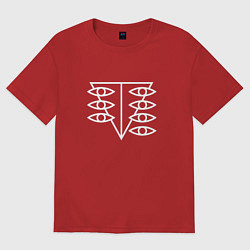 Футболка оверсайз мужская Seele logo, цвет: красный