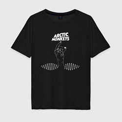 Футболка оверсайз мужская Arctic Monkeys mardy bum, цвет: черный