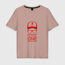 Футболка оверсайз мужская Klopp - Normal One, цвет: пыльно-розовый