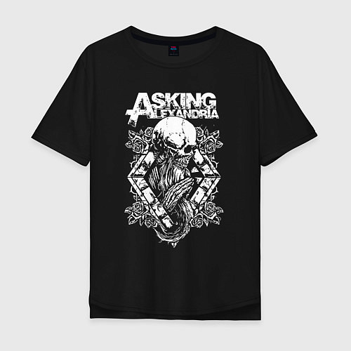 Мужская футболка оверсайз Asking alexandria Александрия / Черный – фото 1